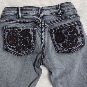 Cowgirl Tuff Faded Blue Straight Leg Jeans